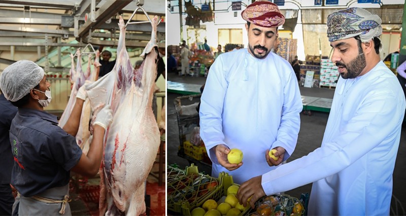 بلدية مسقط ترفع جاهزية المسالخ وتحدد مواعيد استقبال الذبائح وفترات عمل السوق المركزي للخضراوات والفواكه