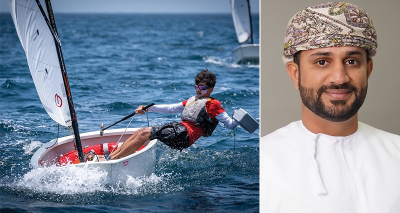 ناشئو عمان للإبحار يخوضون منافسات بطولة عمان للإبحار الشراعي بولاية صور