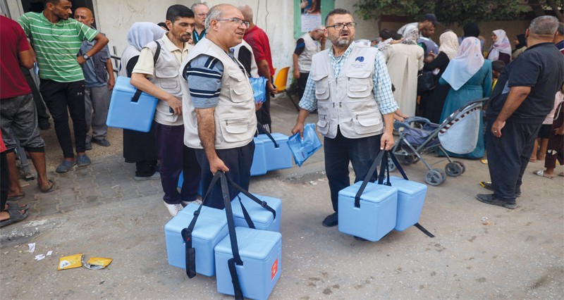 بدء حملة التطعيم ضد شلل الأطفال فـي غزة