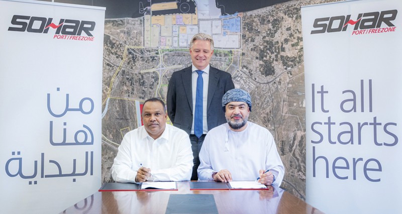 توقيع اتفاقية تأجير أرض لإنشاء مصنع لإعادة تعبئة الأغذية فـي &laquo;الحرة&raquo; بصحار