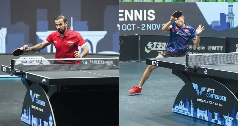 تواصل الإثارة والمنافسة فـي الأدوار التمهيدية لبطولة عمان الدولية لكرة الطاولة