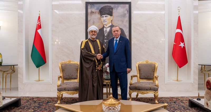 جلالة السلطان والرئيس التركي يبحثان تعزيز علاقات الصداقة التاريخية بين البلدين وجوانب التعاون والاستثمار