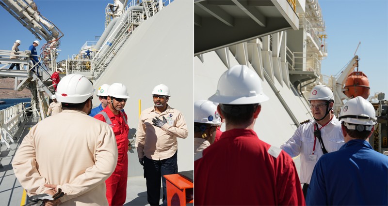 تسليم أول شحنة غاز طبيعي مسال إلى شركة شل بموجب الاتفاقية الجديدة