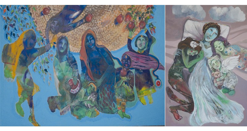 &laquo;شخوص أمي&raquo; حمامة سلام تحلق بحرية فـي عوالم الفن التشكيلي العماني