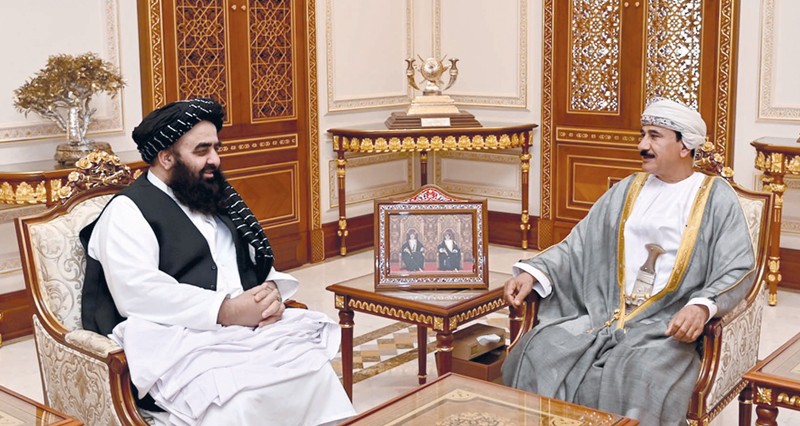 وزير المكتب السلطاني يستقبل وزير خارجية أفغانستان وسفيري العراق ورومانيا