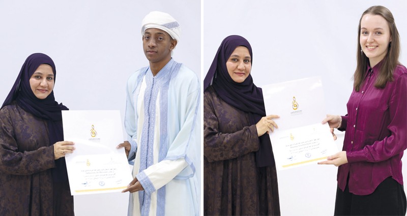 إسدال الستار على الدورة 56 بمعهد السلطان قابوس لتعليم اللغة العربية بمنح