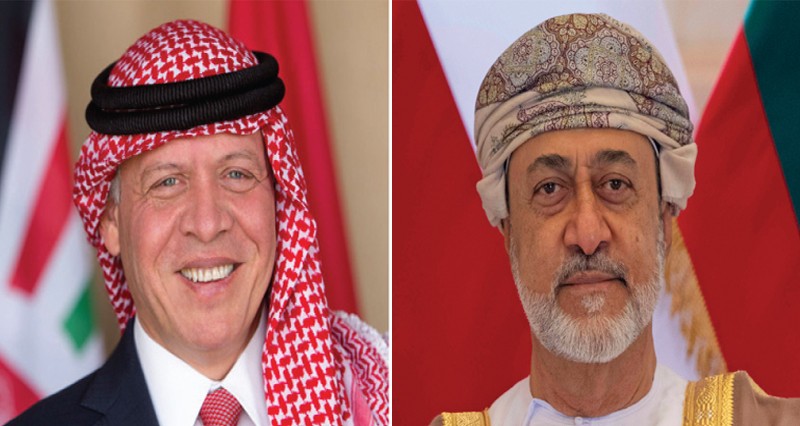 جلالة السلطان يهنئ ملك الأردن
