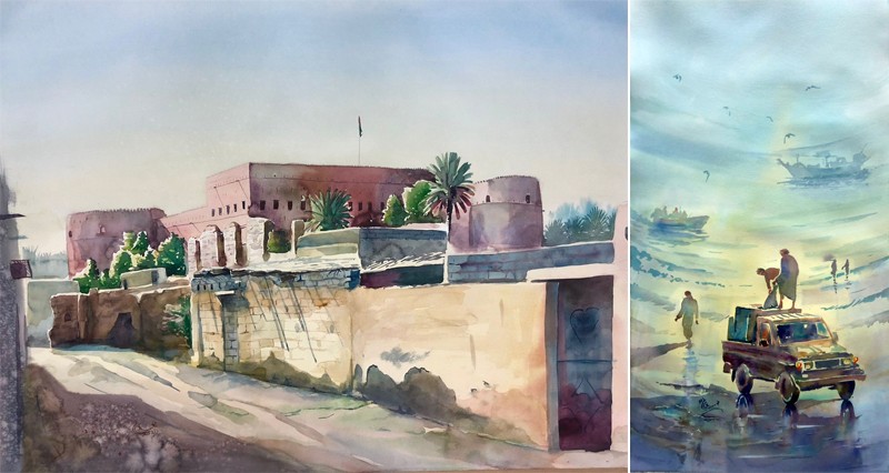 الفنان التشكيلي فهد المعمري: البيئةُ العُمانيّة المتنوّعة مصدر إلهام للتعبير البصري