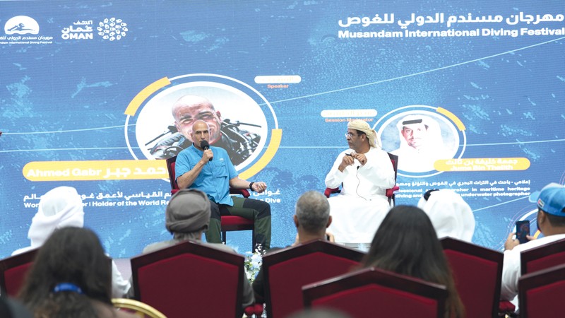 تواصل فعاليات مهرجان مسندم الدولي للغوص