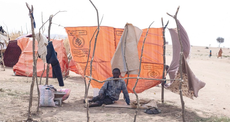 سوداني نازح فر من الفاشر بعد سقوط المدينة في أيدي قوات الدعم السريع