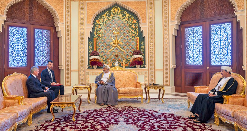 جلالة السلطان يبحث مع سكرتير مجلس الأمن بروسيا الاتحادية أوجه التعاون بين في المجالات الأمنية والعسكرية