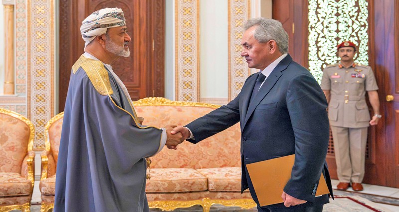 جلالة السلطان يبحث مع سكرتير مجلس الأمن بروسيا الاتحادية أوجه التعاون بين في المجالات الأمنية والعسكرية