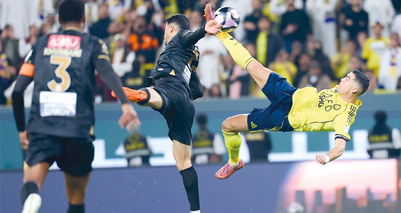 مقصية خارقة لرونالدو تختصر العلامة الكاملة للنصر فـي الدوري السعودي