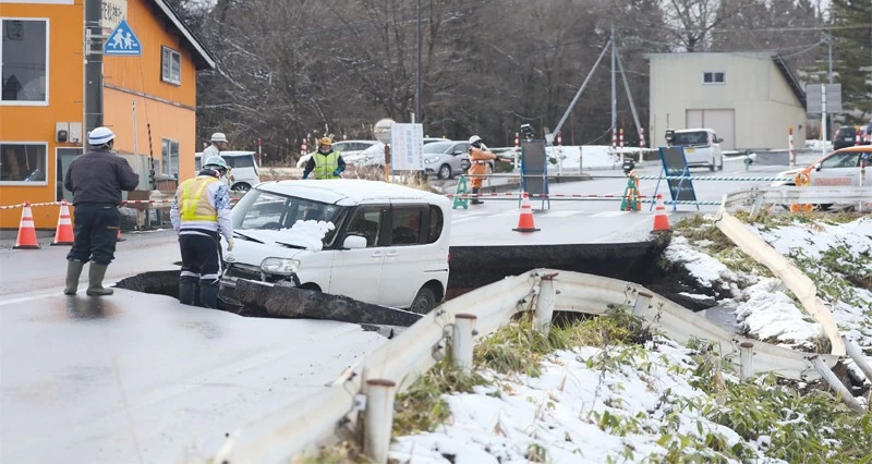 جرحى وانقطاع الكهرباء عن الآلاف بعد زلزال قوي فـي اليابان