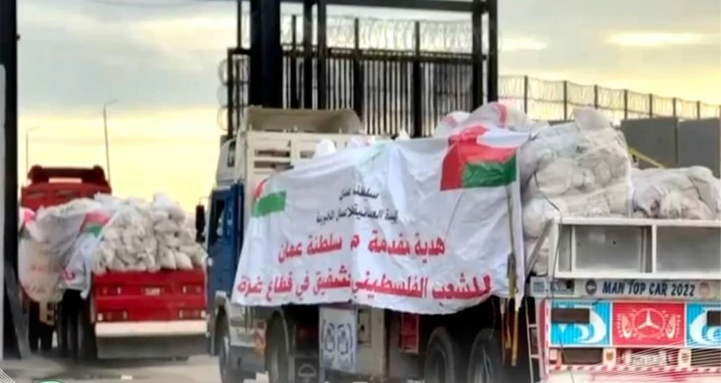 تنفيذا للتوجيهات السامية &laquo;الأعمال الخيرية&raquo; تدخل المساعدات الإنسانية إلى قطاع غزة