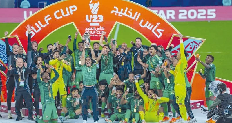 السعودية تفوز على العراق وتتوج بلقب كأس الخليج للمنتخبات الأولمبية