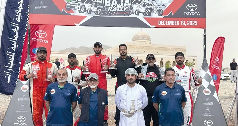 الطوقي والوردي يحرزان لقب رالي عمان باها سبرينت بنخل
