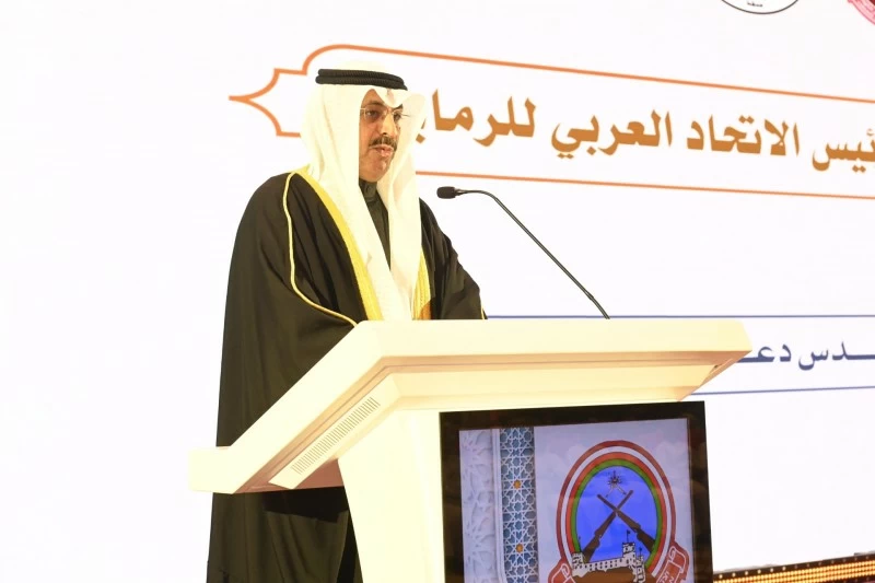 ذي يزن بن هيثم  يفتتح البطولة العربية لرماية أسلحة الرصاص وضغط الهواء