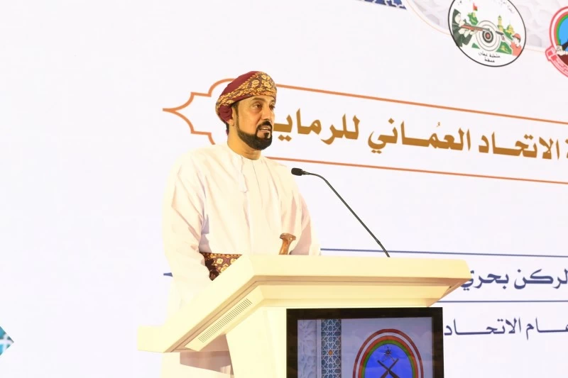 ذي يزن بن هيثم  يفتتح البطولة العربية لرماية أسلحة الرصاص وضغط الهواء