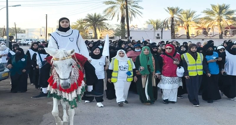 24 فريقا نسائيا يشاركون فـي مسير رياضي بعبري