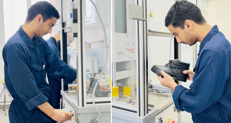 &laquo;التجارة والصناعة وترويج الاستثمار&raquo; تكشف 10 علامات غير مطابقة لأحذية السلامة