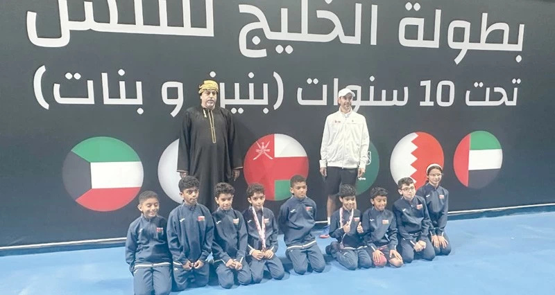 منتخب التنس يحصد المركز الثالث فـي بطولة الخليج تحت 10 سنوات بقطر