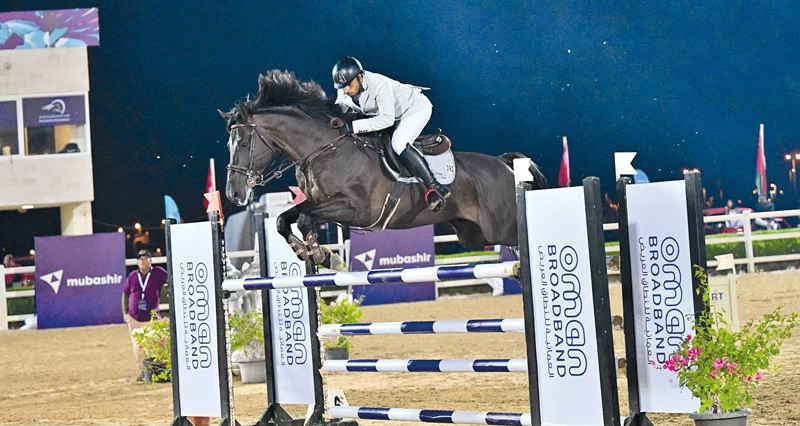 ختام منافسات البطولة العمانية للنطاق العريض الدولية لقفز الحواجز بالرحبة