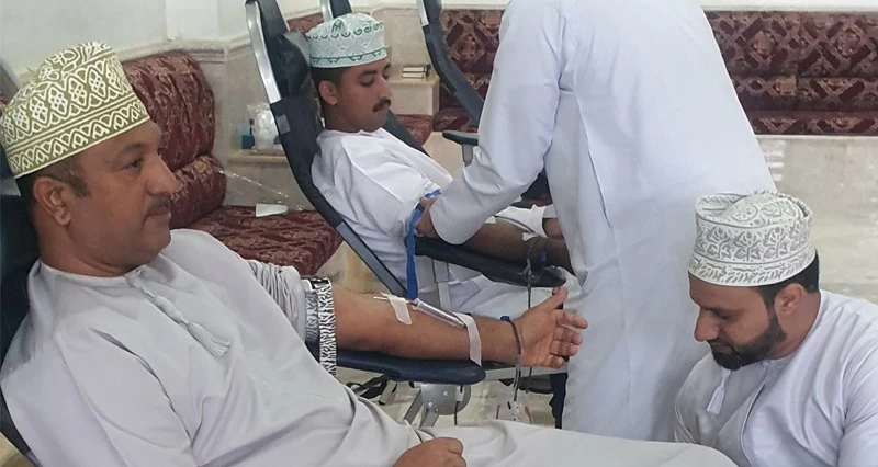 حملة التبرع بالدم في المصنعة