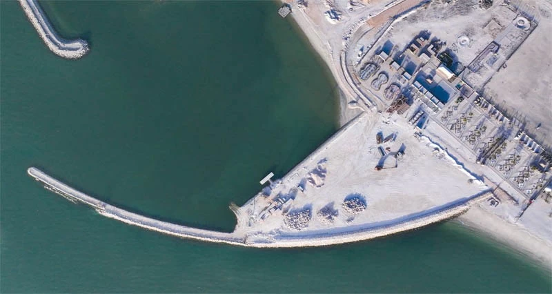 80% نسبة الأعمال المنجزة فـي مشروع تطوير ميناء الصيد البحري بريسوت