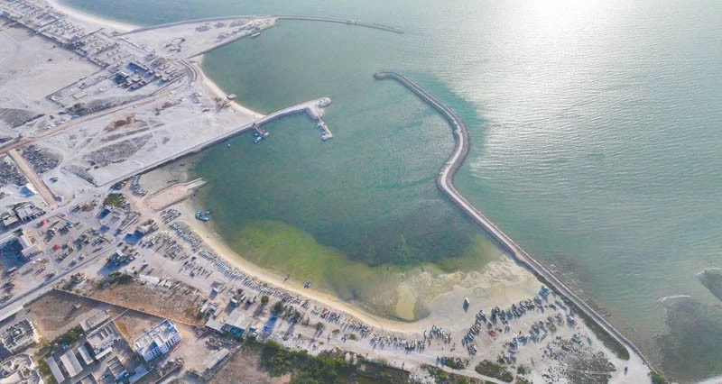 80% نسبة الأعمال المنجزة فـي مشروع تطوير ميناء الصيد البحري بريسوت