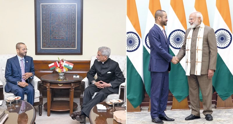 تحيات جلالة السلطان لرئيس الوزراء الهندي ينقلها بدر بن حمد