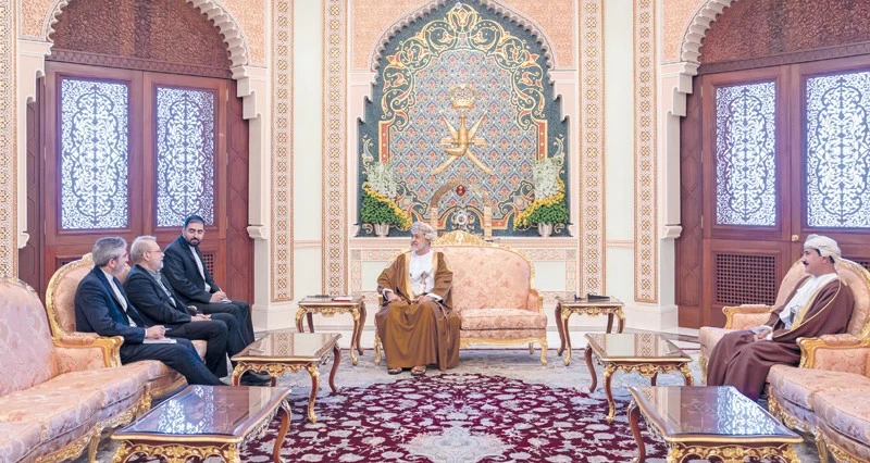 جلالة السلطان يبحث مع لاريجاني مستجدات المفاوضات الإيرانية ـ الأميركية