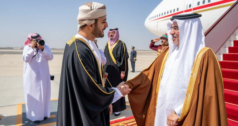 جلالة السلطان يبحث مع ولي عهد البحرين أوجه التعاون والشراكة فـي مختلف المجالات وسبل تطويرها