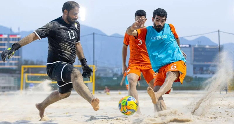 منتخبنا الوطني للقدم الشاطئية يستأنف تحضيراته لدورة الألعاب الشاطئية الآسيوية بمدينة سانيا الصينية