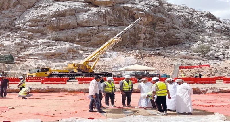 37% نسبة الإنجاز بسد وادي المعنتية فـي الرستاق