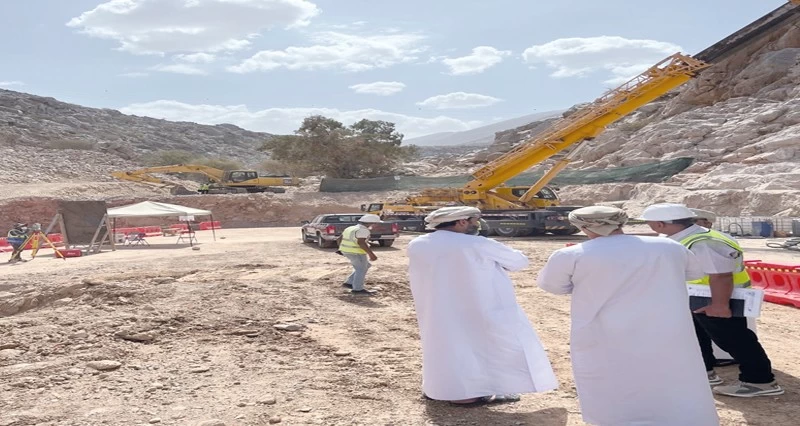 37% نسبة الإنجاز بسد وادي المعنتية فـي الرستاق