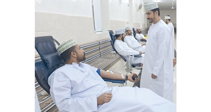 حملة للتبرع بالدم فـي الرستاق