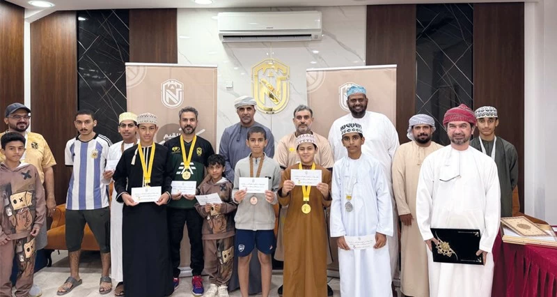 نادي نخل يختتم بطولة تنس الطاولة الرمضانية