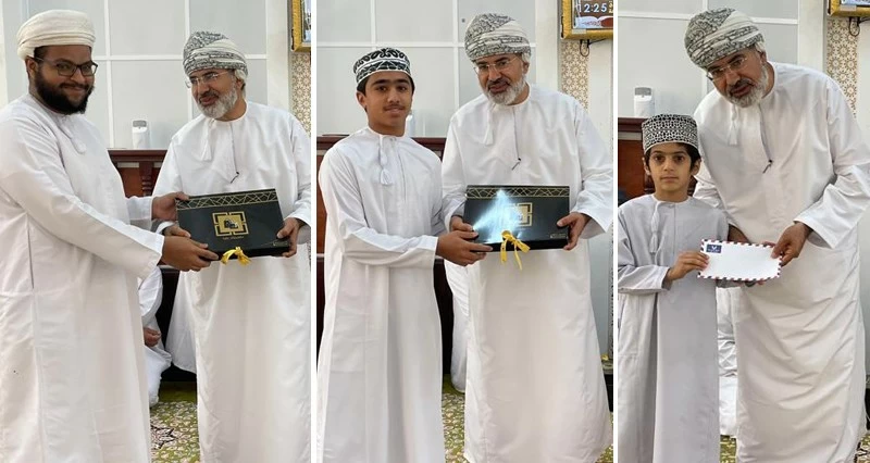 تكريم أئمة التراويح بمساجد بلادسيت فـي بهلاء