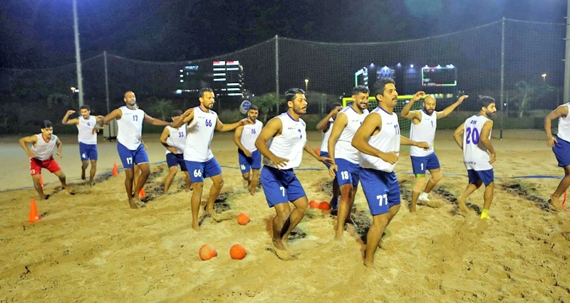 منتخبنا الوطني لكرة اليد الشاطئية فـي المجموعة الثانية بدورة الألعاب الأسيوية بمدينة سانيا الصينية