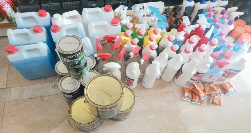 ضبط سلع منتهية الصلاحية بالداخلية