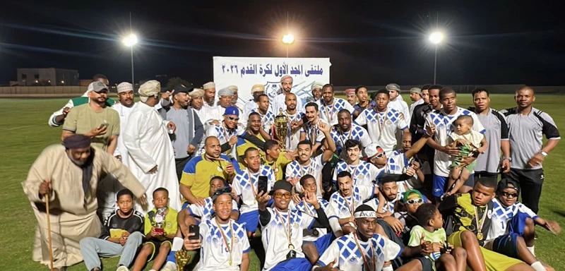 تتويج فريق اتحاد الخبة بطلا لبطولة المجد بالمصنعة