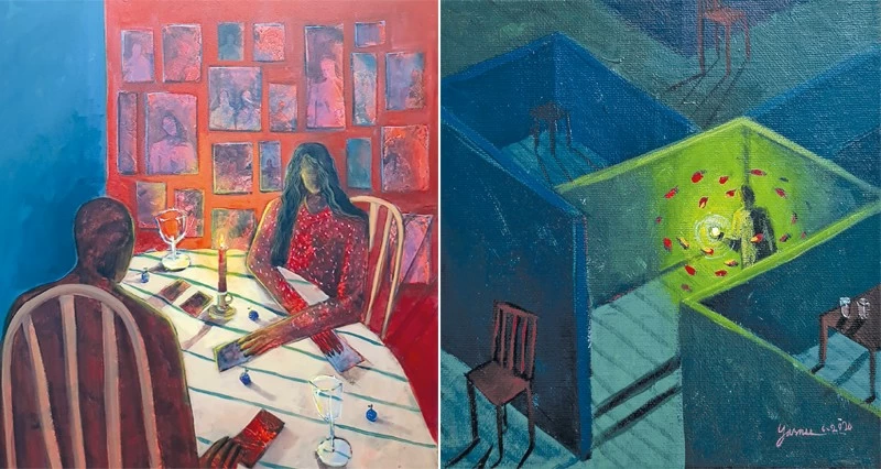 التشكيلية السودانية ياسمين عبدالله: المشهد التشكيلي العماني يتسم بالحيوية والتنوع