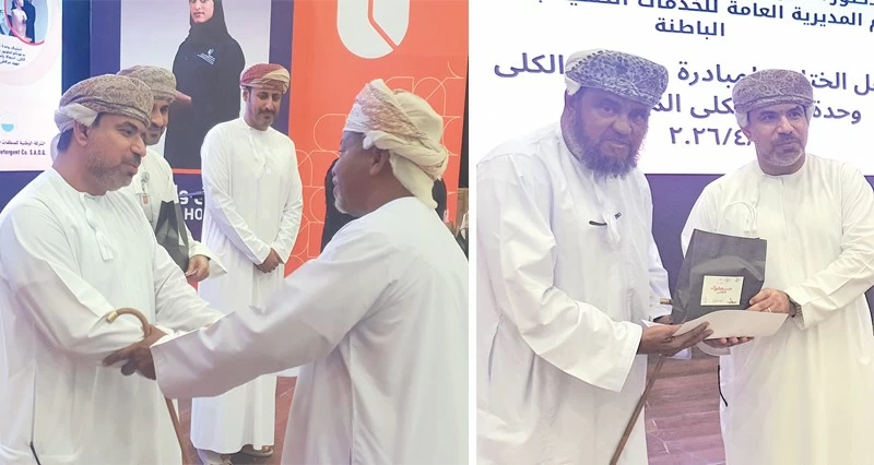 تكريم المسعفين والعاملين بوحدة طب الكلى فـي المصنعة