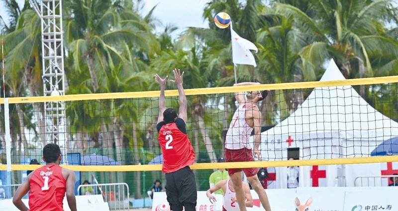 منتخبنا للطائرة يتأهل لنصف نهائي الألعاب الآسيوية الشاطئية بالفوز على إيران