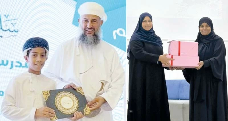 تكريم الفائزين فـي حفظ القرآن الكريم فـي بركاء وبهلاء