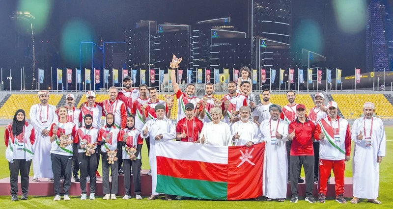 فـي دورة الألعاب الرياضية الخليجية الرابعة بقطر .. منتخباتنا الوطنية تضاعف غلتها من الميداليات وتحتل المركز الرابع برصيد 20 ميدالية ملونة