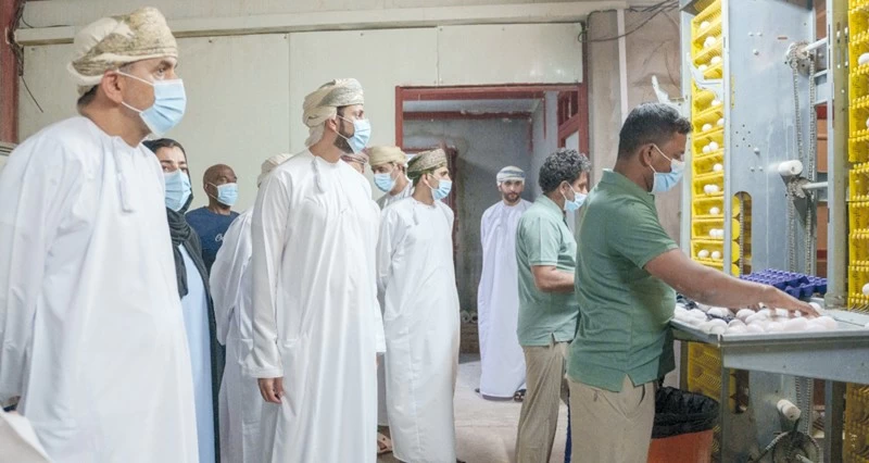 الاطلاع على سير الأعمال فـي مشاريع الأمن الغذائي بالظاهرة
