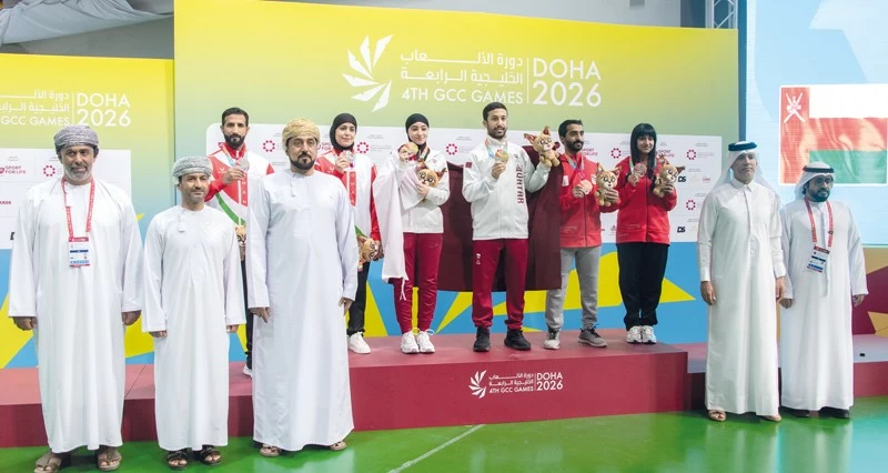 فـي دورة الألعاب الرياضية الخليجية بقطر .. منتخباتنا الوطنية تواصل تألقها وحصدها مزيدا من الميداليات الملونة وطائرة منتخبنا تخسر أمام البحرين