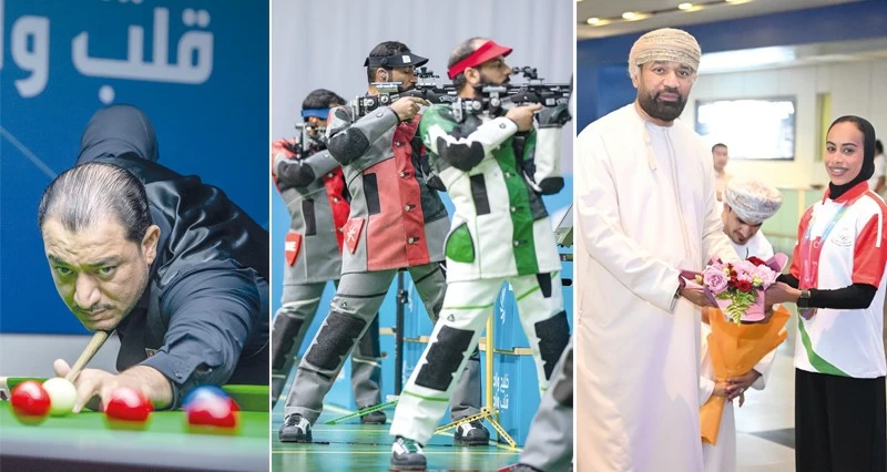 فـي دورة الألعاب الرياضية الخليجية الرابعة .. استقبال أبطال القوى .. والرماية يخوض آخر منافساته.. والكاراتيه يبدأ غدا مشواره بطموح كبير